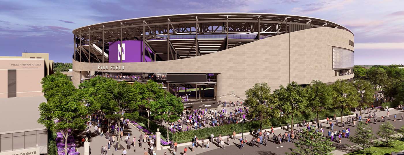 Northwestern University Ryan Field Exterior