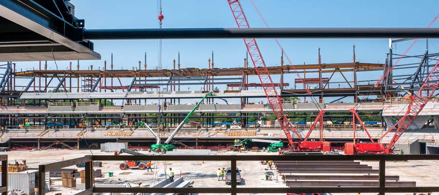 Construction of Ryan Field Stadium